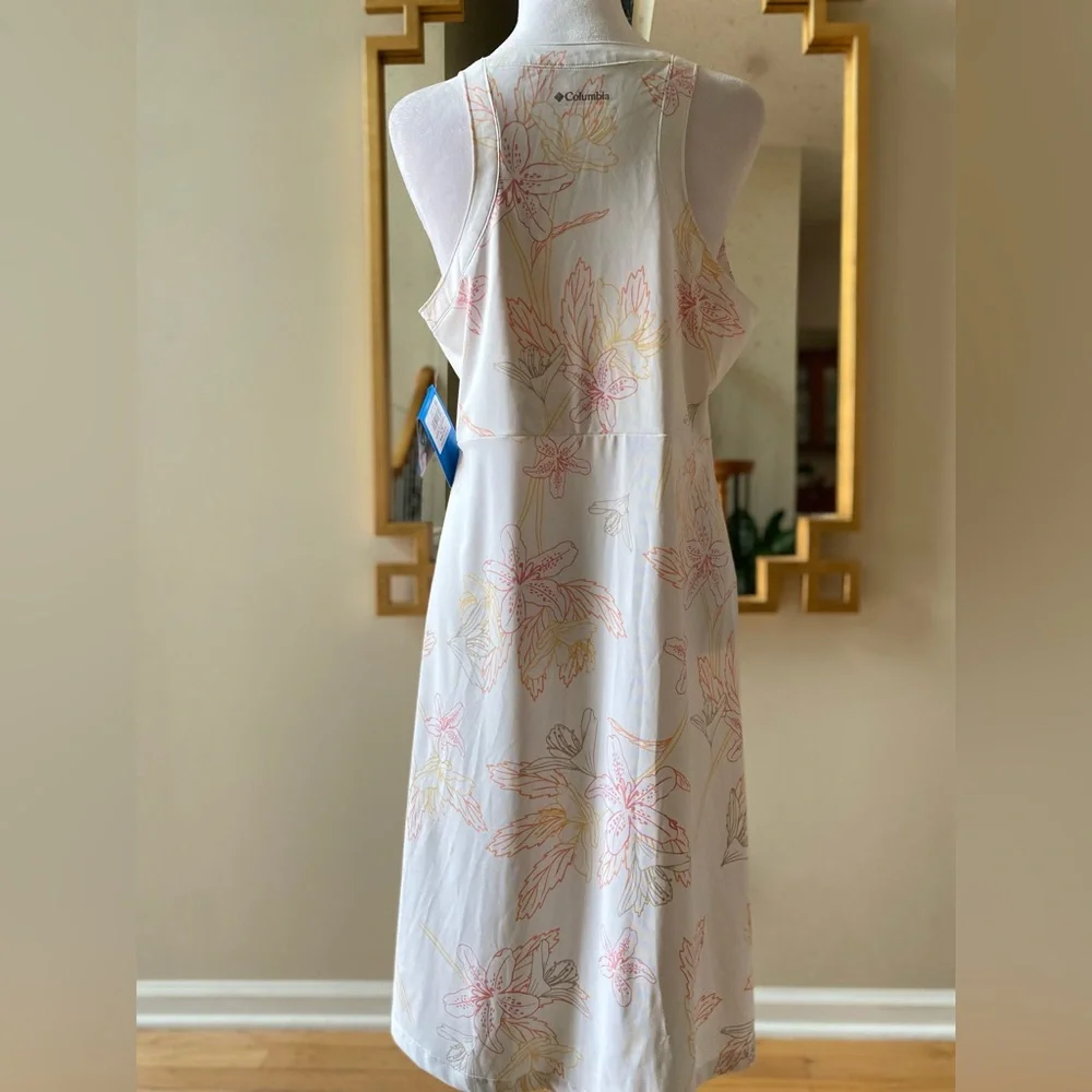 Columbia Women’s PFG Freezer III Dress Tiger Lily print New with Tags sz Large - Picture 3 of 14